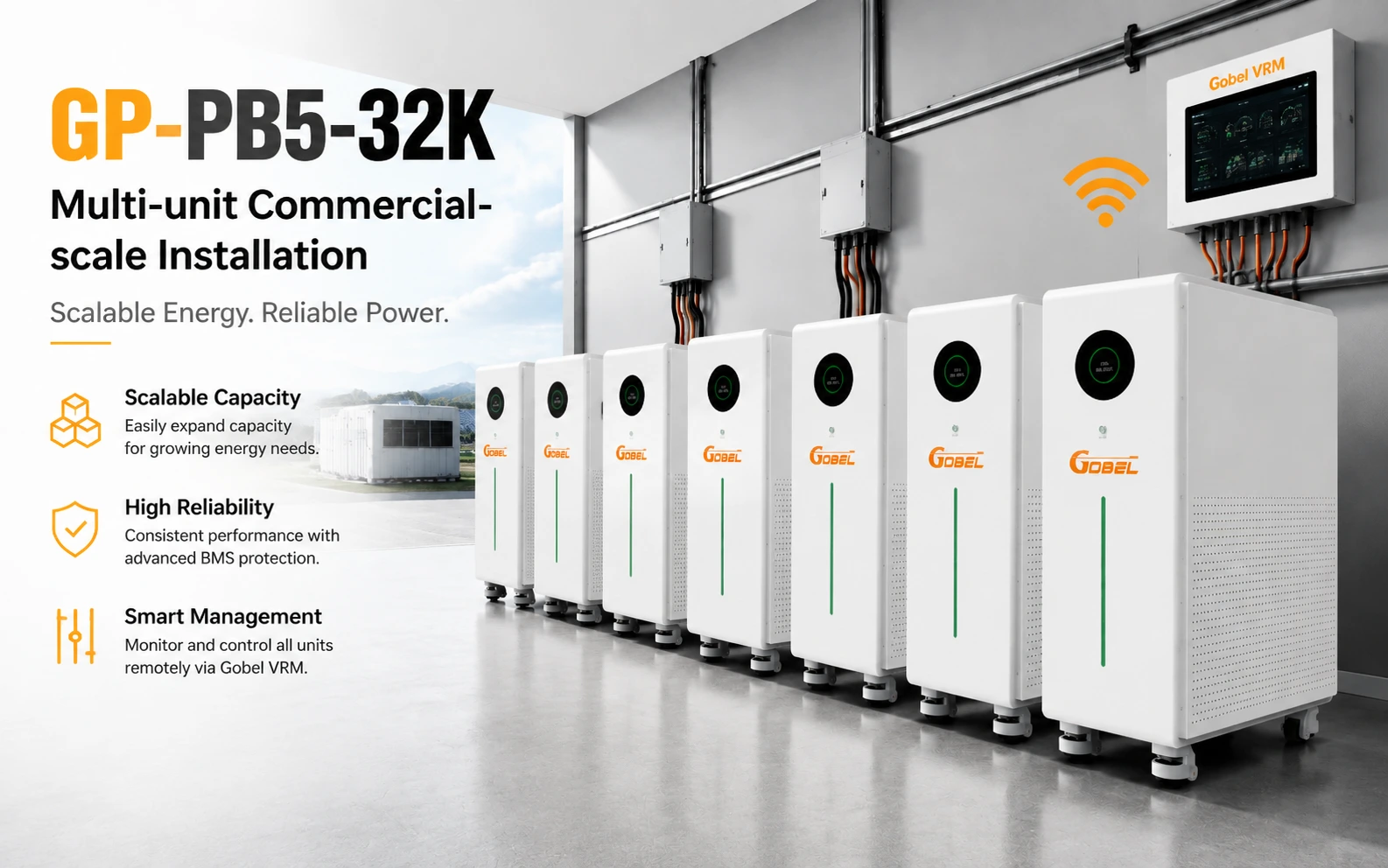 GP-PB5-32K multi-unit commercial-scale installation
