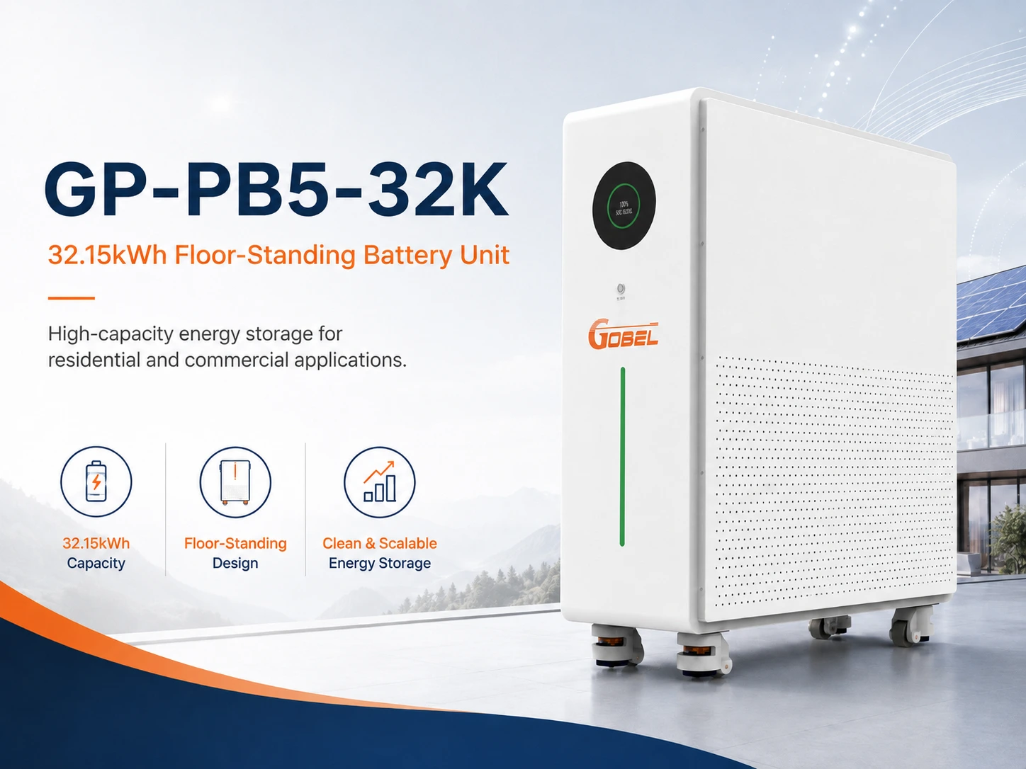GP-PB5-32K 32.15kWh floor-standing battery unit
