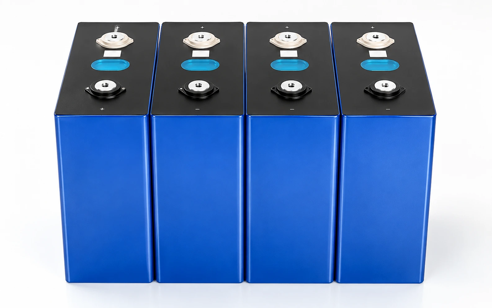 EVE 356Ah prismatic LiFePO4 cells fitted into the kit enclosure