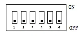6-Bit-DIP-Schalter der Batterie