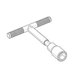 T-handle socket wrench