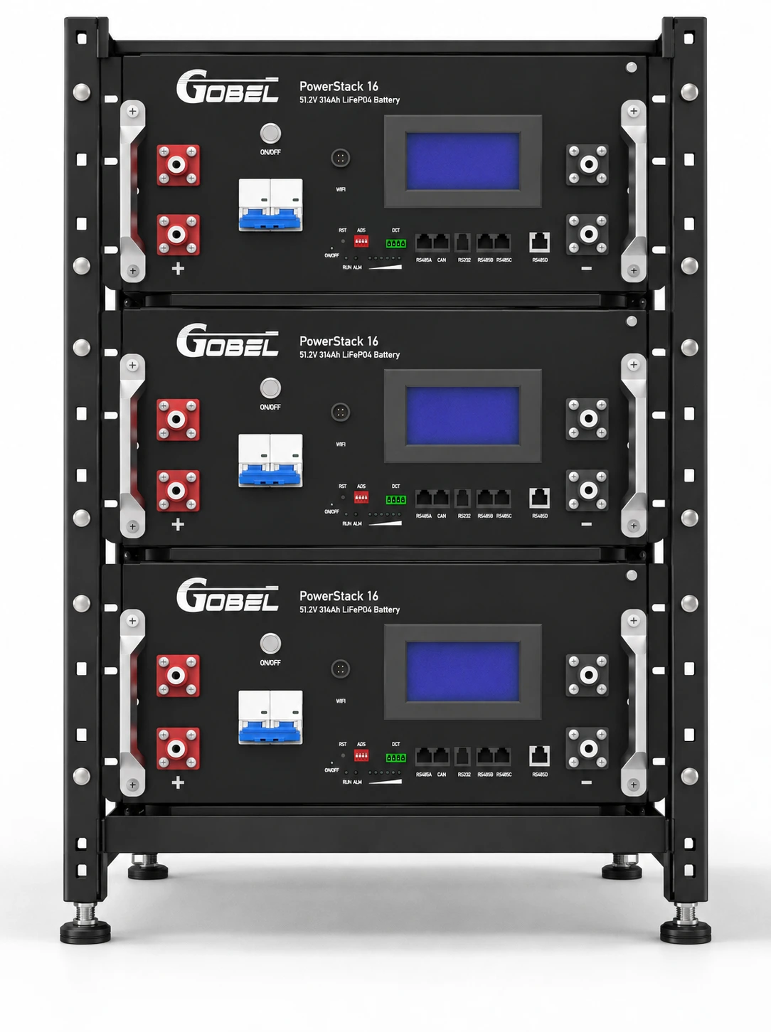 PowerStack 16 Module im 19-Zoll-Batterierack