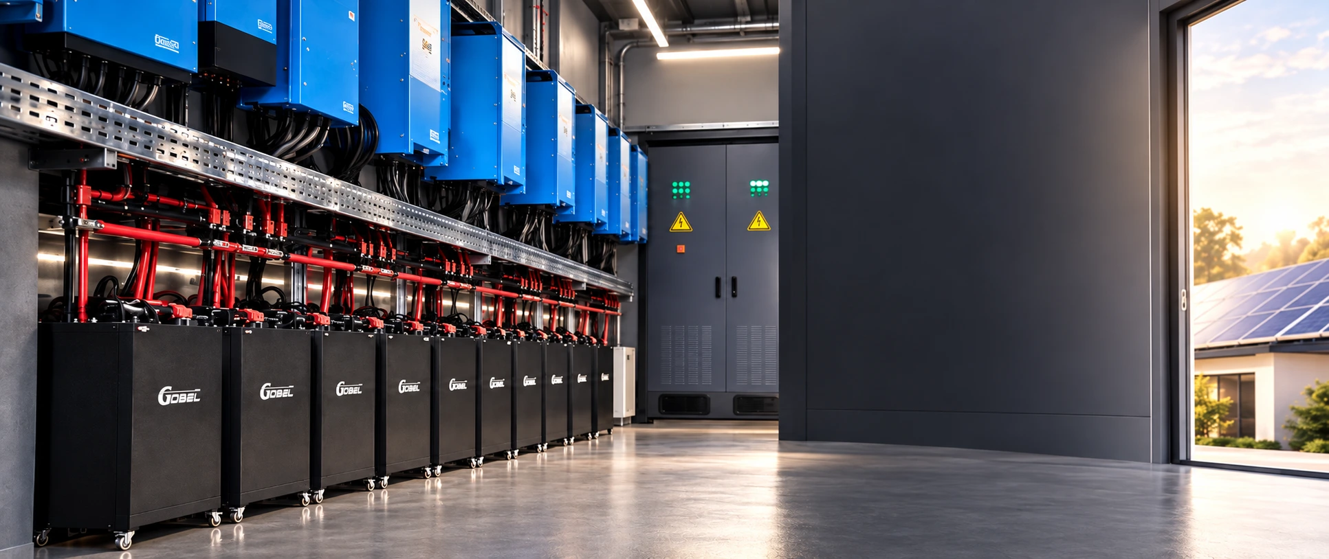 PowerStack 16 Energiespeichersystem kombiniert mit Hybridwechselrichter